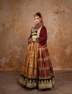 Vestido Tradicional Afgano Kuchi al por Mayor, Hecho a Mano con Bordado, Espejos, Monedas y Diseño Tribal para Mujer, OEM - Product Image 4