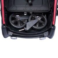 Remorque de vélo en aluminium KS-200 3 en 1 avec suspension indépendante, siège individuel, poussette et chariot de jogging pour enfants, idéale pour les aventures en plein air