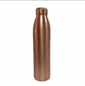 Bouteille en cuivre motif floral et 4 bouteilles d'eau en cuivre pour le yoga, cadeau personnalisé fait main, artisanat de Moradabad, fabriqué en Inde - Product Image 2