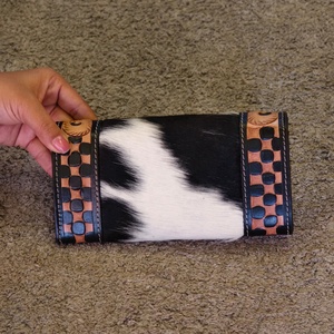 Cartera de Mano de Cuero Venus, Diseño de Lujo, Grabado a Mano, Cuero Vacuno, Protección RFID, Gran Capacidad - Product Image 3