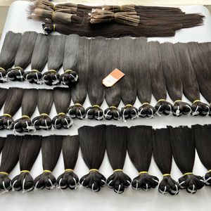 Trama recta Hueso Cabello humano recto Cutícula completa alineada Saludable y suave Precio barato Extensiones de cabello - Product Image 3