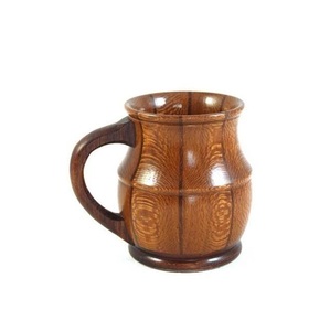 Rustic Wooden Mug Handmade Natural Solid Wood Coffee Cup Eco Friendly Drinkware for Tea Coffee Milk Use - Product Image 3