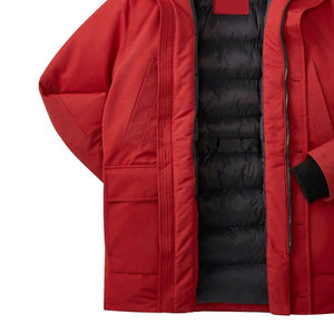 Parka en coton épais de couleur unie, design tendance streetwear, style hip hop, manteau chaud d'hiver, nouvelle parka oversize streetwear - Product Image 6