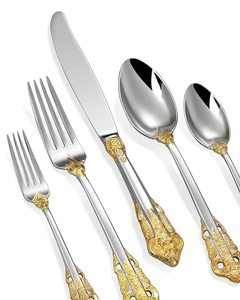 Ensemble de couverts et d'articles de table en acier inoxydable personnalisé de qualité supérieure, avec des couverts élégants et durables, parfaits pour les hôtels et les dîners de restaurant - Product Image 4