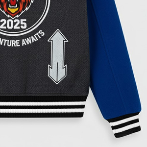 Veste de baseball varsity pour homme avec broderie chenille personnalisée, logo sur le devant, style streetwear, coupe-vent et respirante, prix abordable - Product Image 6