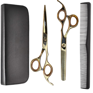 Ensemble de ciseaux à effiler professionnels pour barbier, ciseaux de coiffure pour salon, outil de coupe de cheveux, fournitures de beauté - Product Image 1