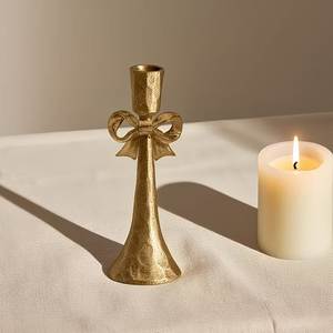 Golden Aluminium <b>Candlestick</b> <b>Holder</b> Handmade Customized Metal Candle <b>Holder</b> For Home & Event Decoration Christmas Candle <b>Holders</b> - Product Image 1