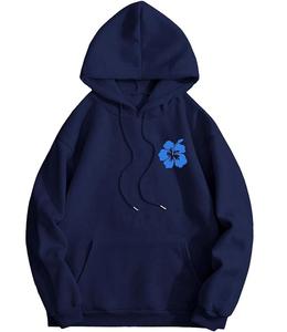 Sudadera con Capucha Personalizable para Mujer, 100% Algodón, Manga Larga, Cuello Caído, Estampada, Cómoda, para Invierno, Servicio OEM - Product Image 2