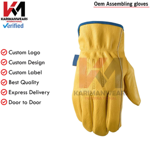 Working <b>Gloves</b> Durable Safety <b>Gloves</b> Heavy Duty Grip for Warehouse Construction Industrial Use OEM Bulk - Product Image 3