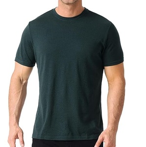 Camiseta Deportiva Personalizada OEM ODM de Verano, 100% Lana Merino para Hombre, Talla Grande, Estampada, Capa Base Suave, Transpirable y Absorbente - Product Image 6