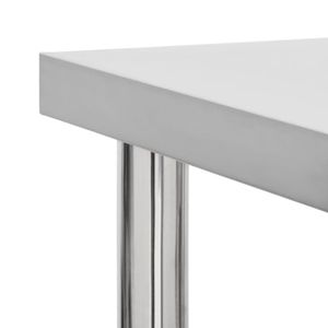 Tavolo da lavoro cucina commerciale con ruote 31.5 \ "x17.7 \" x33.5 \ "acciaio inox cucina commerciale acciaio - Product Image 4