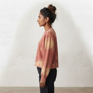 T-shirt ample vintage délavé pour femme, coupe oversize, col rond en coton, style streetwear décontracté - Product Image 3
