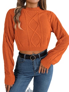 Elegante Camiseta Corta con Cuello Redondo y Manga Larga Acampanada, Sexy y Ajustada, para Otoño e Invierno, Ropa Casual para Mujer, Estilo Urbano para Fiestas - Product Image 3