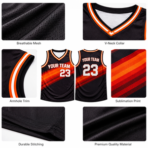 Maillot de basketball personnalisé pour équipes et ligues, grandes tailles, séchage rapide, respirant, 100 % polyester, nom du joueur sublimé - Product Image 4