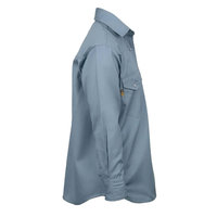 Camisa de Trabajo Unisex de Talla Grande, Ignífuga, Transpirable, Impermeable, de Alta Visibilidad, de Algodón, Manga Larga, Azul, para Soldadura, Certificada