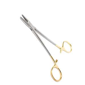 Nouvelle collection – Porte-aiguilles chirurgical Mayo Hegar à poignée dorée, produit très demandé, couleur personnalisable - Product Image 4