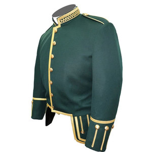 Veste Doublet Vert Highland 100% Laine pour Hommes, Style Bagpiper et Batteur Écossais, Collection 2026 - Product Image 5