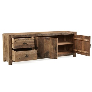 Modern Luxury Foldable Solid Mango Wood <b>TV</b> <b>Stand</b> High Quality Environment Friendly Floor Mount Cabinet Farmhouse Entry <b>TVs</b> - Product Image 3