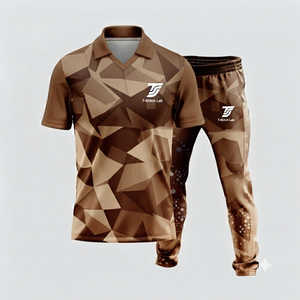 T-Stitch Lab Unisex Sublimated Geometric Print for Shirt <b>Pants</b> Set Elastic Waist Anti-Bacterial Eco-Friendly Quick Dry - Product Image 5