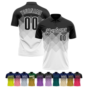 Polo personnalisé par sublimation pour homme, tissu respirant à séchage rapide, imprimé sur toute la surface, uniforme sportif, vêtements décontractés, approvisionnement en gros - Product Image 5