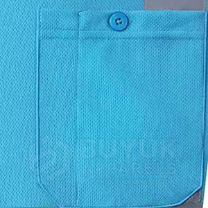 เสื้อทำงานนิรภัยแขนสั้น ระบายอากาศ แห้งเร็ว มองเห็นได้ชัดเจน ผลิตจากโพลีเอสเตอร์ 100% สำหรับงานจราจร - Product Image 5