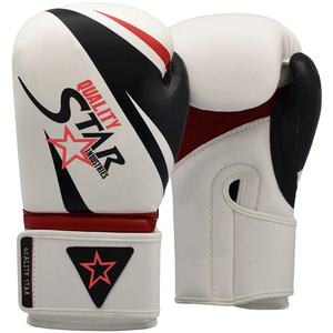 นวมชกมวยหนัง PU สำหรับผู้ชาย,อุปกรณ์ต่อสู้มวยหนังวัวแท้ตามสั่ง - Product Image 4