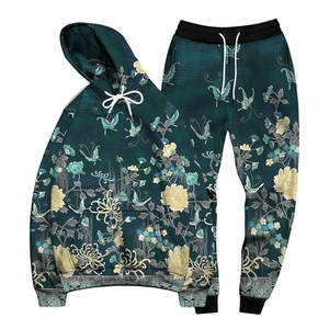 Hot Selling Women Sublimation Printed <b>Tracksuit</b> New Style Casual Sports Winter 100% Cotton Windproof Breathable Eco-friendly - Product Image 2