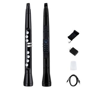 Sassofono Elettronico MIDI Wireless Portatile con 100 Toni, Altoparlante Hi-Fi da 3W, 12 Ore di Autonomia, 0,7 Libbre, Nero, Tono ABS-BB - Product Image 1