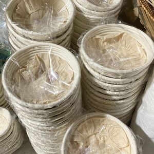 Wholesale Handmade Round Rattan Banneton Proofing Basket with Cotton Linen <b>Liner</b> from Vietnam - Product Image 3