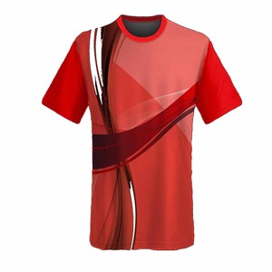 เสื้อยืดกีฬาคุณภาพสูงสำหรับผู้ชาย พิมพ์ลายแบบซับลิเมชั่น โพลีเอสเตอร์ 100% รุ่นล่าสุด ขายส่ง 250(GSM) - Product Image 4