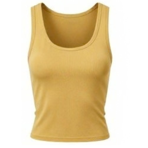 Custom <b>Women</b> Tank Top <b>Shirt</b> Wholesale Square Neck <b>Sleeveless</b> Built In Shelf Bra Stretch Cotton Ribbed Basics Logos Manufacturers - Product Image 5