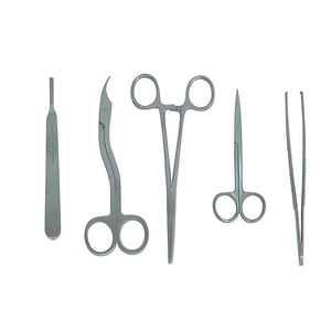 Ensemble de 9 instruments chirurgicaux dentaires en acier inoxydable, outils manuels pour chirurgie buccale, classe I, étui rouge, kit d'instruments dentaires - Product Image 5