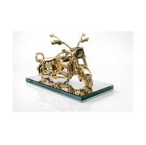 Produit phare et très demandé : Figurine de moto en laiton pour décoration de bureau, pièce de bureau, qualité supérieure, finition polie miroir - Product Image 5