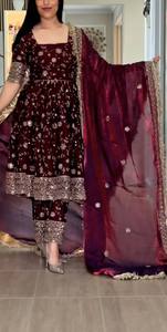 Launching New Designer Party Wear Look Top Gown ,Pant and Dupatta - Product Image 2