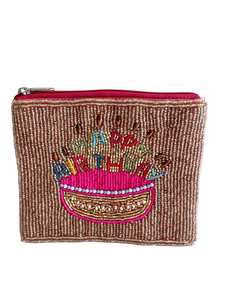 Bolso de mano bordado con cuentas, monedero de cuentas, monedero pequeño y colorido, bolsa para monedas, bolso de mano con diseño de frutas, bolsos de noche - Product Image 3