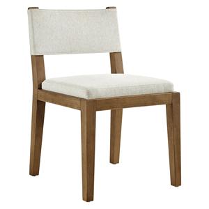 Chaise de salle à manger en teck naturel de style moderne pour l'extérieur, pour jardin, hôtel, cour ou maison - Belle - Product Image 1