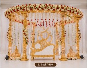 Mandap Tradicional Védico para Bodas Jain, Mandap Indio del Sur para Bodas de Lujo en Atlanta, EE. UU. - Product Image 6
