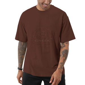T-shirts surdimensionnés pour hommes en coton premium, col rond, coupe décontractée, streetwear décontracté, respirant, séchage rapide, manches courtes - Product Image 6