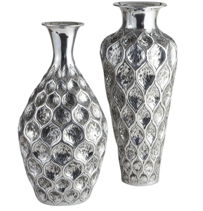 Vase à fleurs vintage en aluminium et laiton noir, style Art déco, élégant, décoration d'intérieur, vase de table pour salon, chambre à coucher, table à manger - Product Image 5