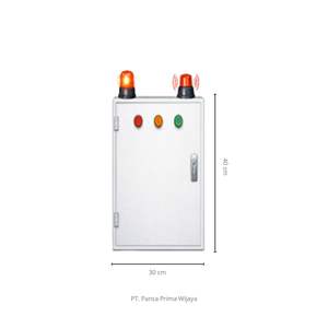 Panel de Sistema de Alarma para Terremotos de Alta Calidad 40x30 |   Lámpara giratoria con sirena de evacuación automática (sin controlador), independiente, lista para usar - Product Image 3