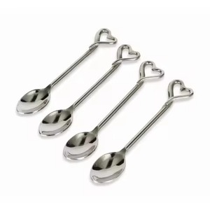 Party Styling Metal Tea <b>Spoon</b> Stainless Steel Coffee <b>Spoon</b> Sugar Stirring <b>Spoon</b> Dessert Cutlery Dining <b>Table</b> - Product Image 6