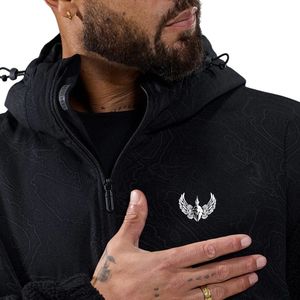 <b>Mens</b> Black Sherpa Fleece Half Zip Hoodie Oversized Thermal Pullover Warm Casual <b>Winter</b> Outdoor Sportswear <b>Jacket</b> - Product Image 3