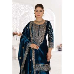 Ensemble de vêtements de fête pour femmes de designer avec élégant Pent et beau Dupatta - Product Image 5