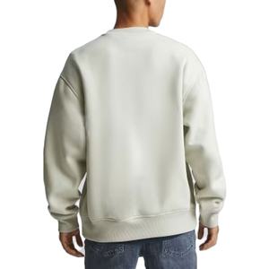 Venta al por mayor OEM Pullover Plain Dyed Plush Blank Jogger White Crewneck Cotton Custom Hoodie Crew Neck Unisex Sudadera - Product Image 2