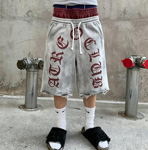 Pantalones Cortos Vintage Premium Lisos con Cordón Personalizado, Etiquetas Tejidas, Pantone Lab Dip, Estilo Urbano, Fabricante OEM - Product Image 6