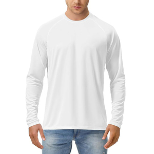 Camiseta Personalizable de Manga Larga para Hombre, de Alta Calidad, Ligera, Cuello Redondo, Lisa, con Logotipo, Estilo Casual, Urbana, de Algodón - Product Image 3