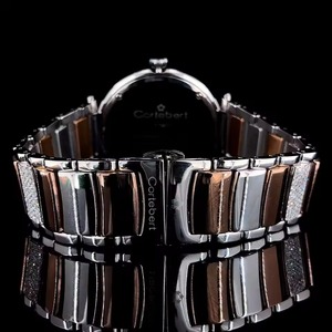 Reloj de Lujo HUMERA JEWELS Unisex con Caja Cuadrada, Movimiento ETA, 3.73g, Diamantes Reales Tallados, Elegante Reloj de Acero Inoxidable con Moissanita - Product Image 3