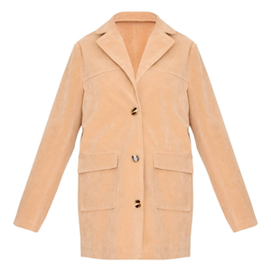 New Autumn <b>Beige</b> Retro Casual <b>Women's</b> & Men Slim Long Sleeve Blazer <b>Jacket</b> Fashion Office Coat OEM ODM Manufacturer Wholesale - Product Image 1