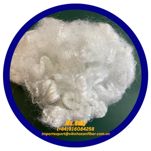 Precio de fábrica: Fibra de poliéster hueca no siliconada 20D HD blanca del fabricante Vikohasan para hacer edredones y sofás - Product Image 3