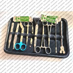 Ensemble d'instruments chirurgicaux manuels professionnels pour interventions chirurgicales mineures, 18 pièces, en acier inoxydable, pour chirurgie générale, certifié CE - Product Image 6